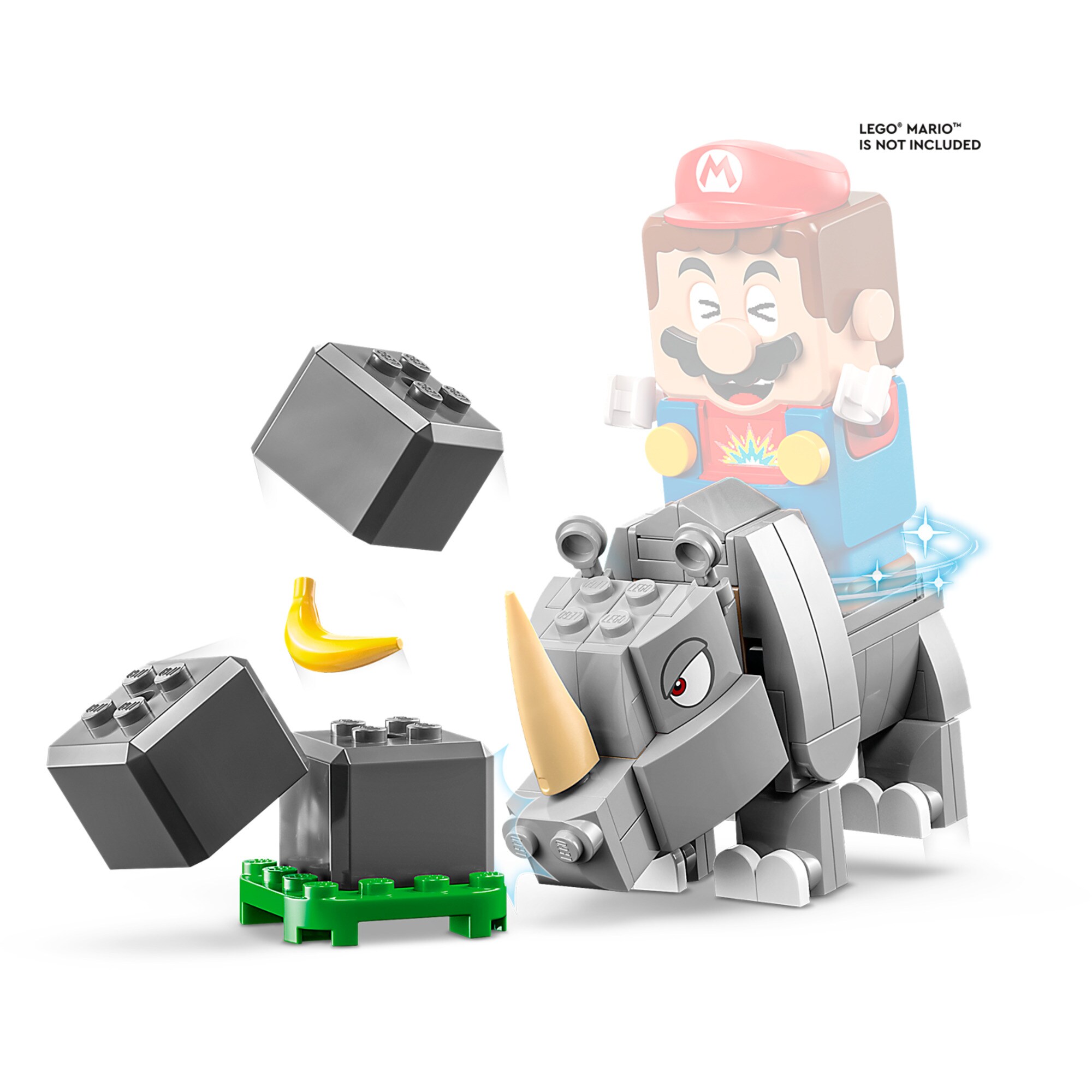 LEGO Konstruktionsspielzeug Super Mario Rambi das Rhino - Erweiterungssset