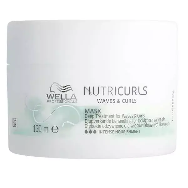 Máscara de Condicionamento Profundo Antifrizz Nutricurls da Wella Professionals para Cabelos Ondulados e Cacheados 150ml