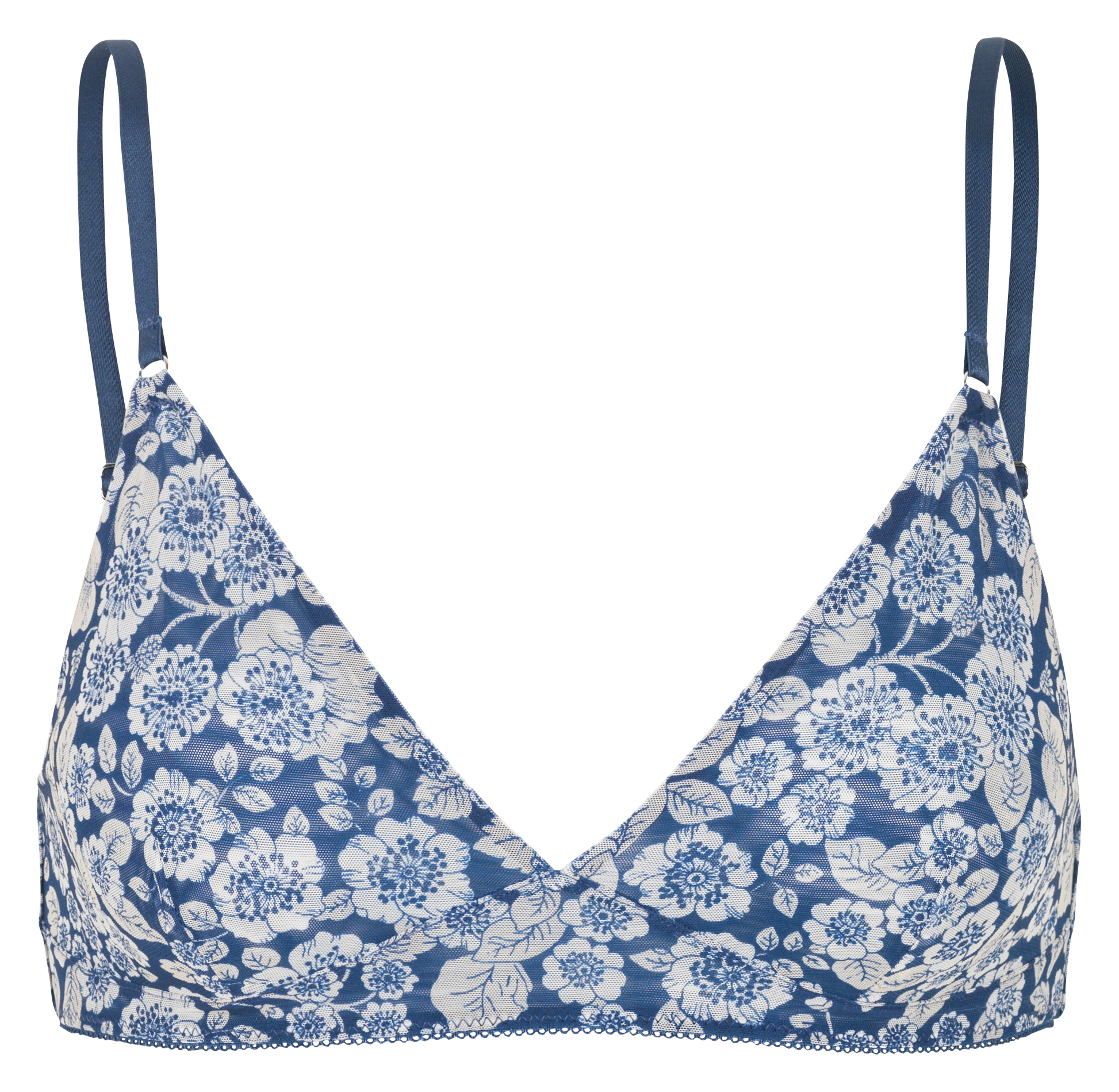 LILAH - Soutien-gorge triangle imprimé | Bleu