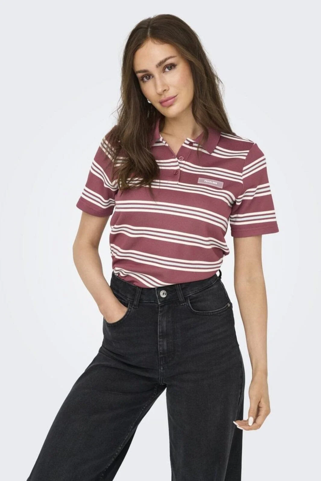 Only Onlevie S/S Polo Top