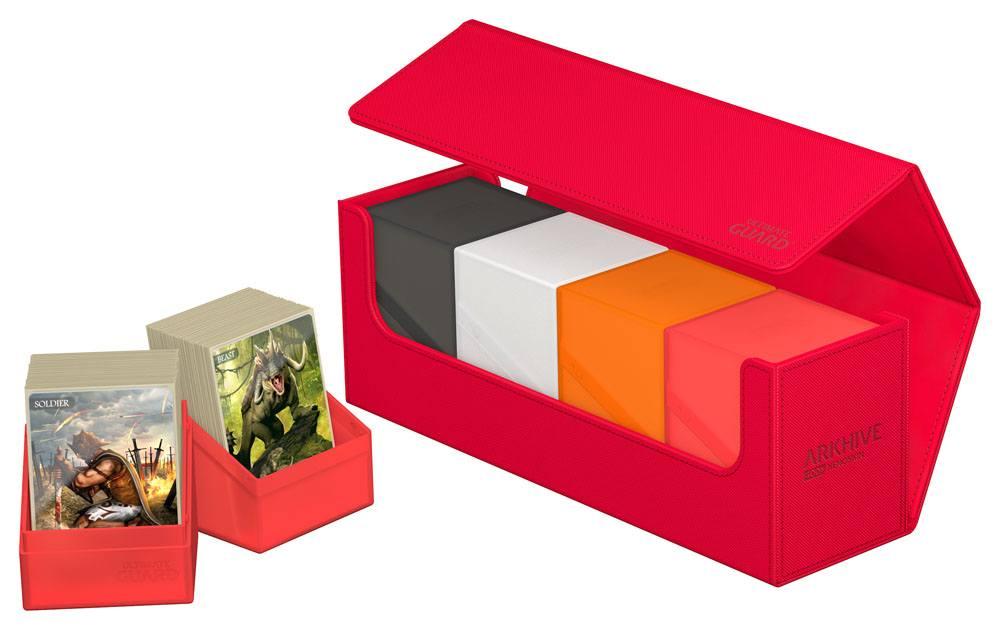 Kartenbox XenoSkin Arkhive Monocolor 400+ RotHochwertige Box für Sammelkarten in Standardgrösse