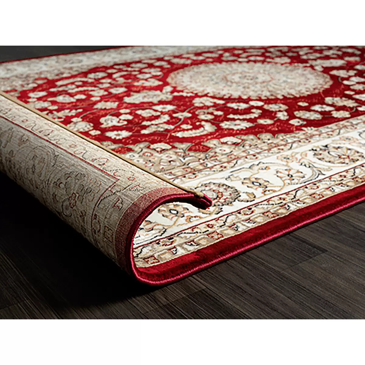 Teppich Dubai Dunkelrot
