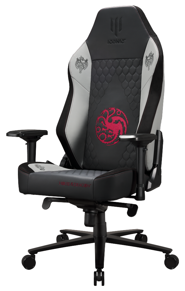 Apollon Collector / House Of The Dragon Black seat + grey/red