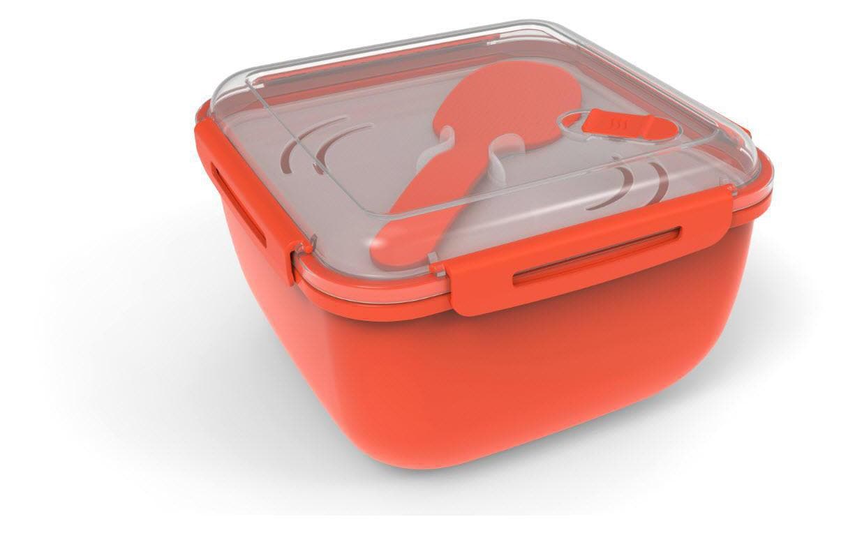Mikrowellendose Memory 2.5 Liter, Papaya RotPraktischer Aufbewahrungsbehälter für die Mikrowelle