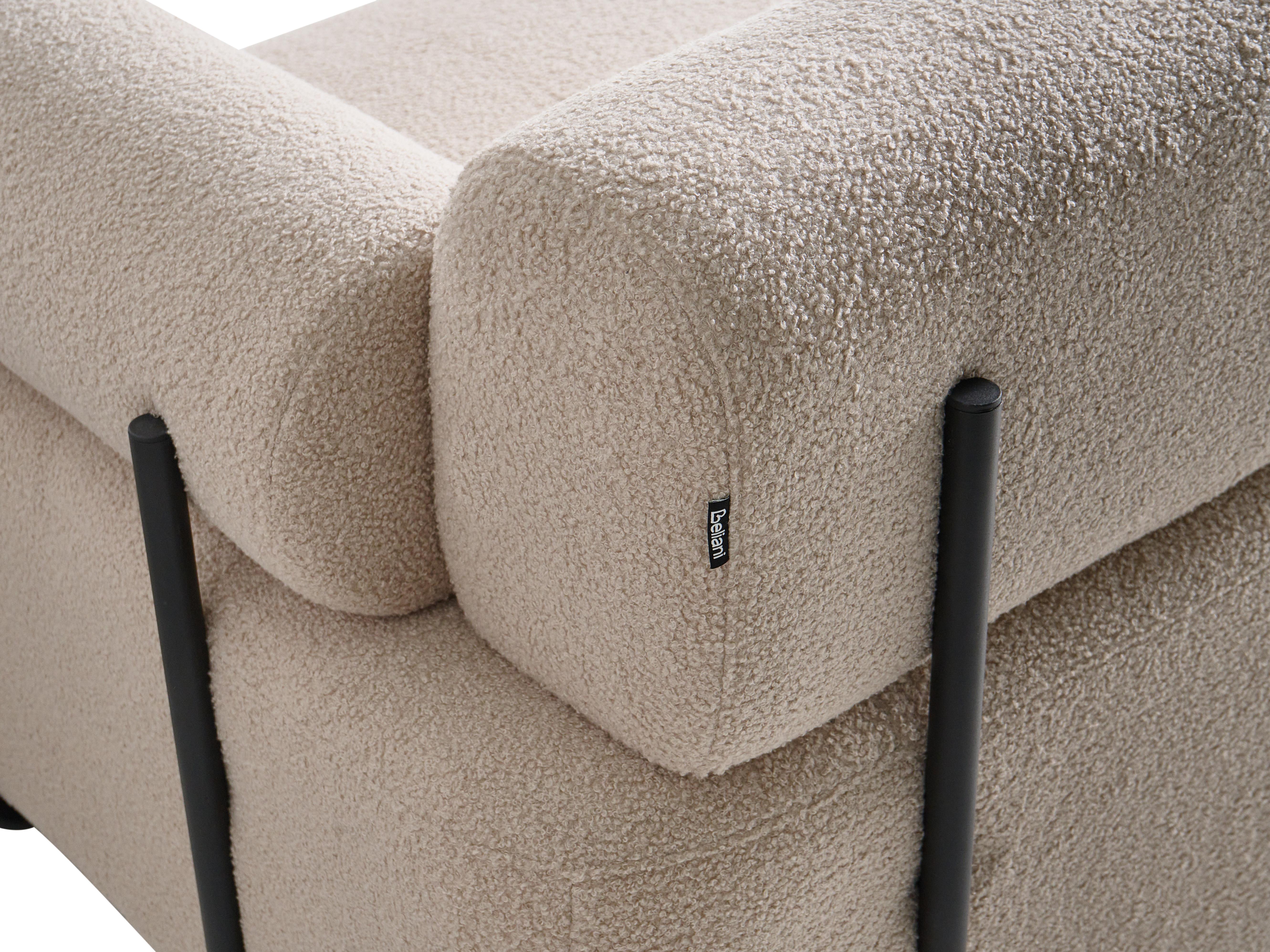 Bank 2-zits ELVA Bouclé Beige