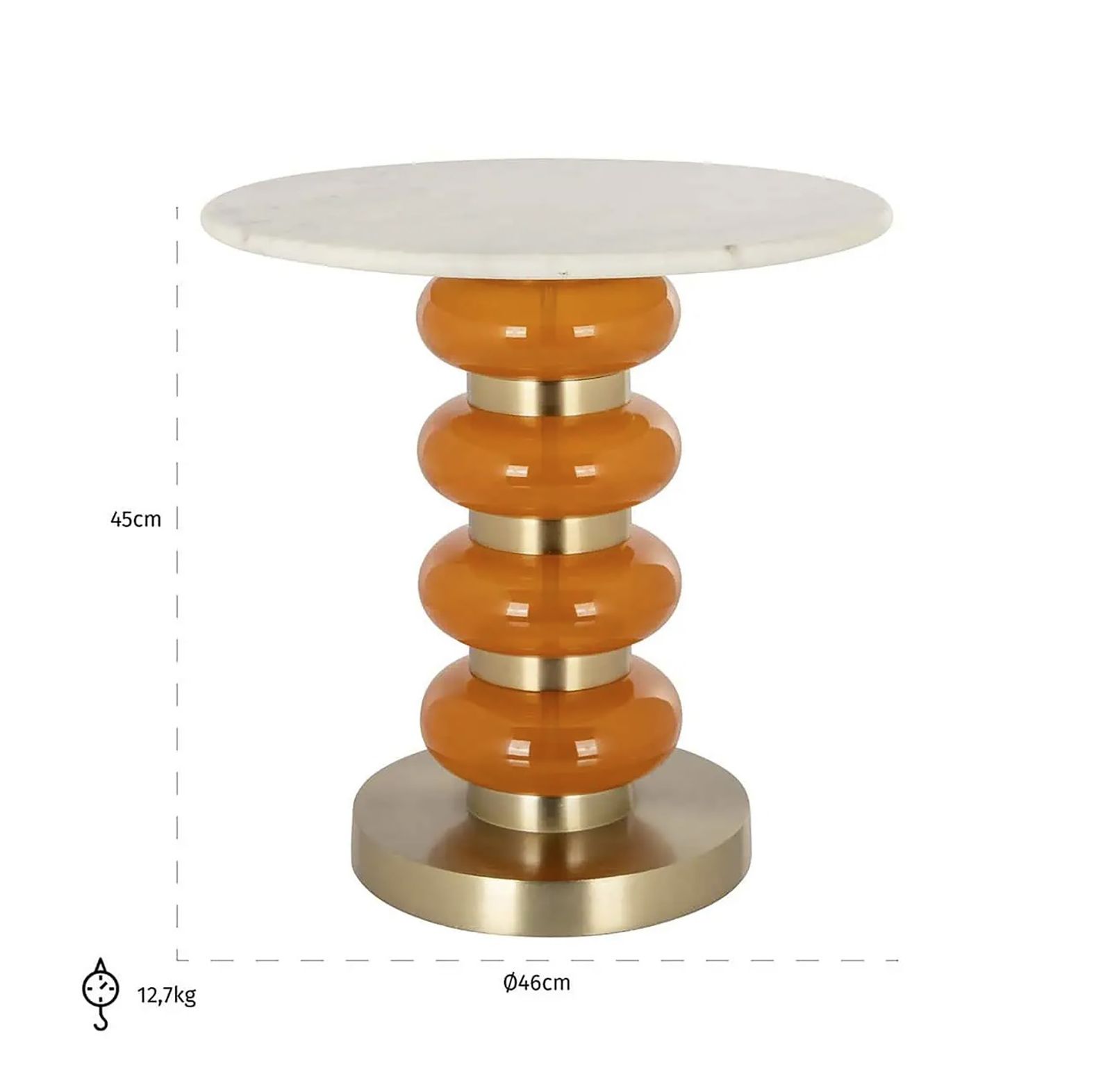 Bijzettafel 212584 Boann ⌀46  x H45 cm