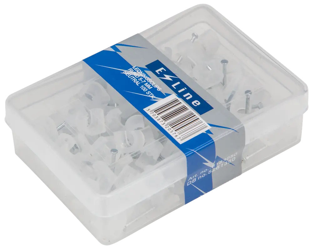 Kabelclips 5-7 mm - klar