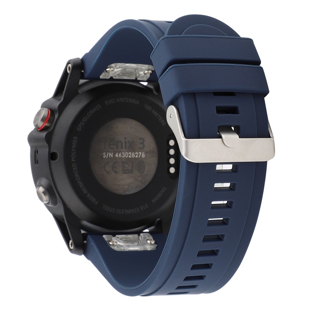 Garmin Ersatz Sport Armband aus Silikon mit 22mm Schnellverschluss (Gelenkumfang: 162-247mm) - Blau