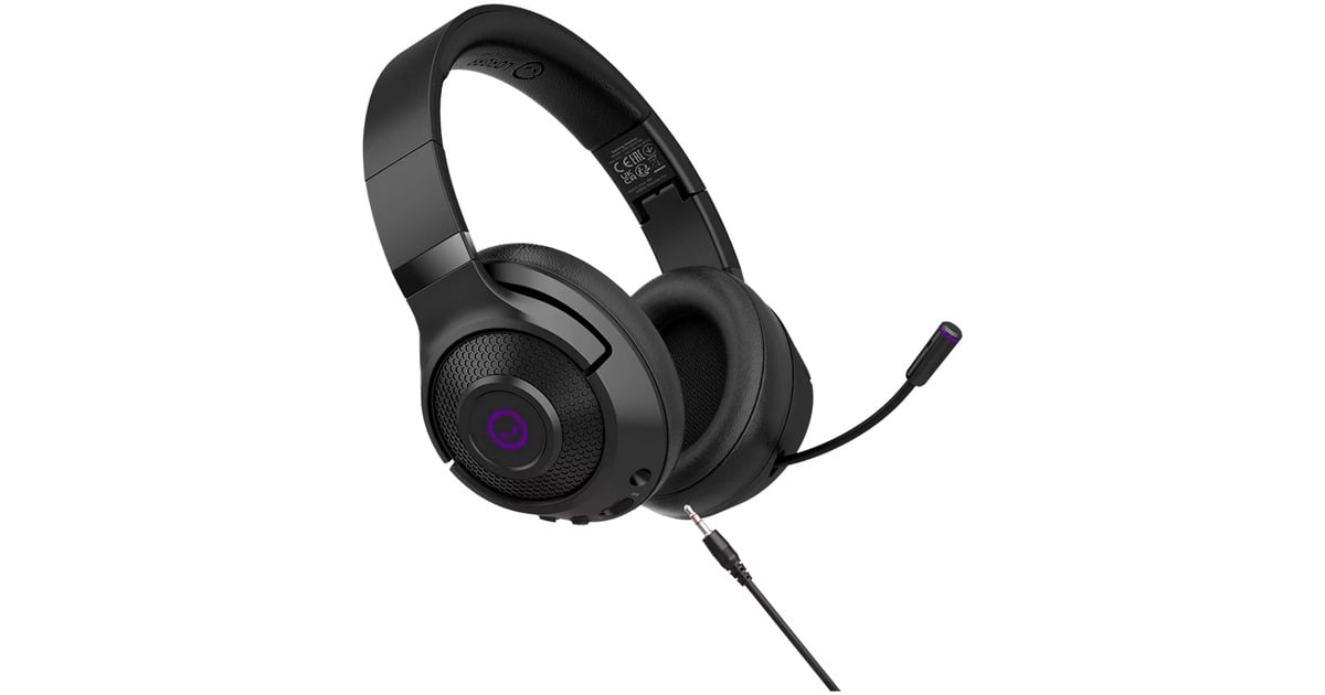 LORGARNoah 702 over-ear gaming headset  (Zwart, RGB, Bluetooth 5.3 / 2.4 GHz / 3.5mm)