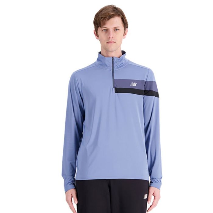 New Balance Herre Trøjer Accelerate Half Zip Blå
