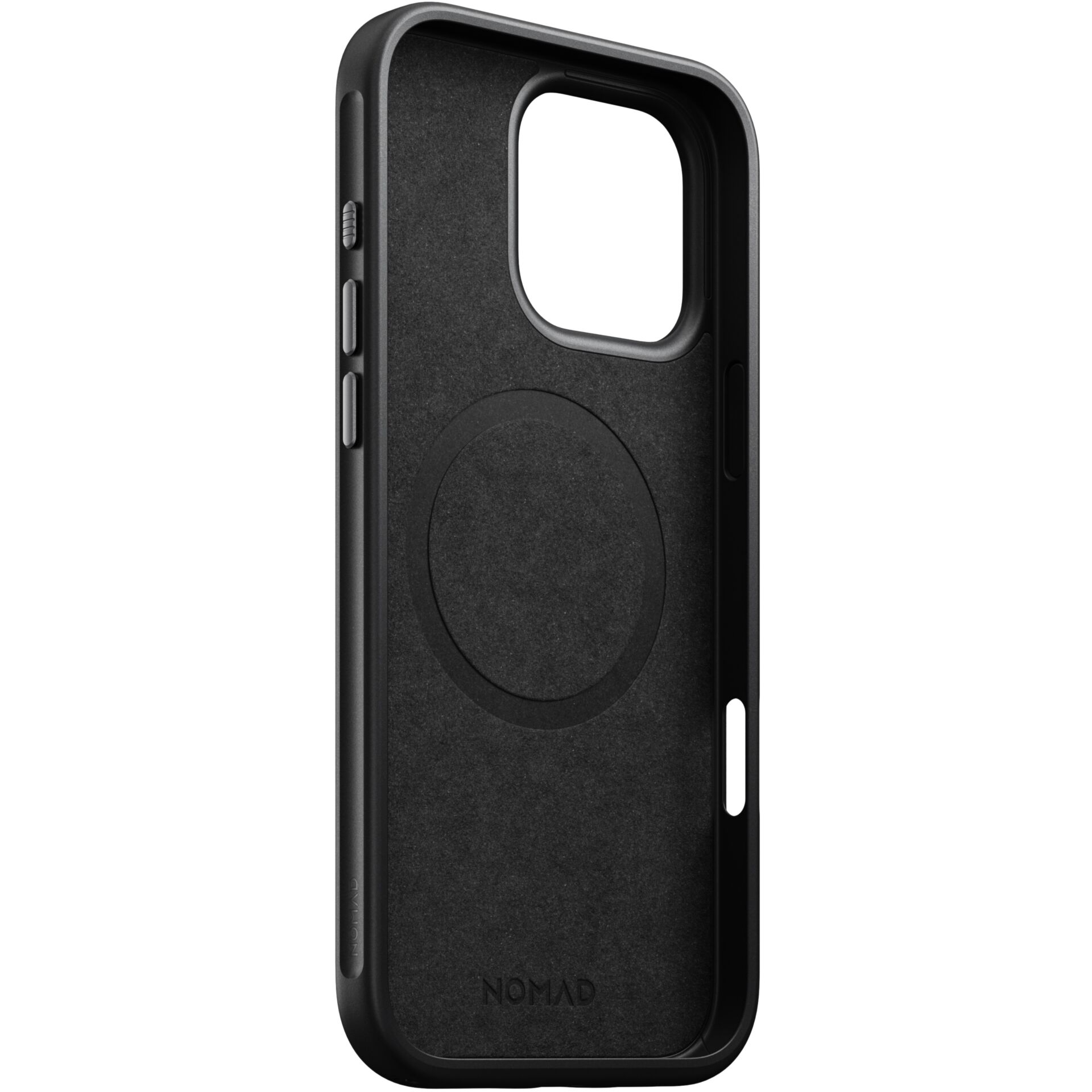 iPhone 16 Pro Max MagSafe Echtleder Hülle Modern Leather Case (NM01693185) - Schwarz