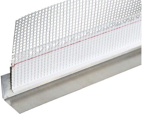 PROTEKTOR plaatverbindingsprofiel, hard PVC met net voor gevelisolatie en ETICS-systemen, 2500 x 5 x 63 mm, bundel = 20 stuks