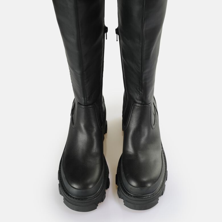 Riot Over Bottes vegan, noir