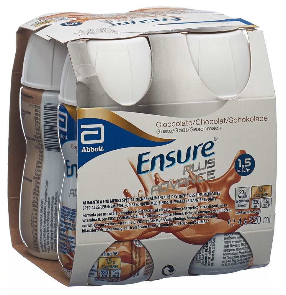 ENSURE Plus Advance liq Schokolade Fl 220 ml