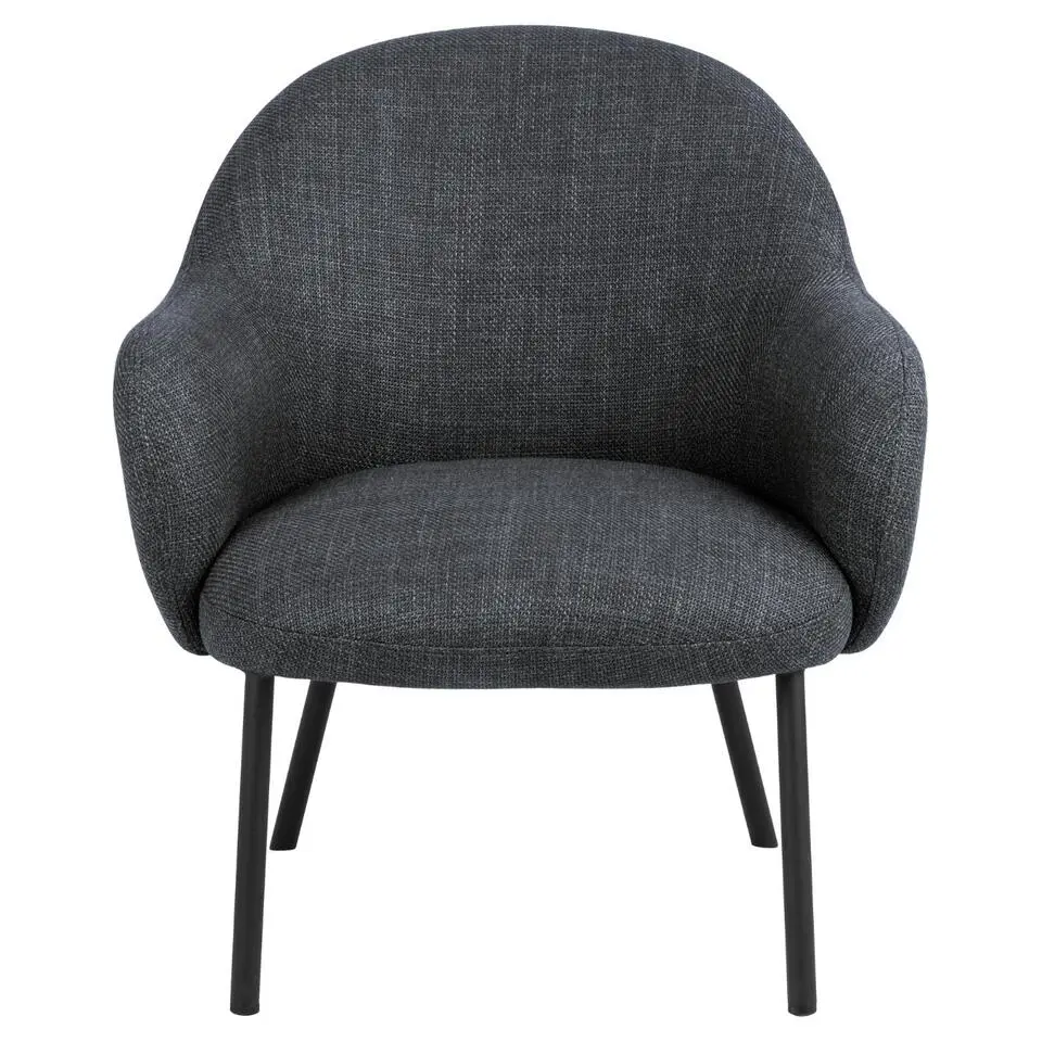Fauteuil Grijs - Zithoogte 43cm - 70x75x75cm - Rollo
