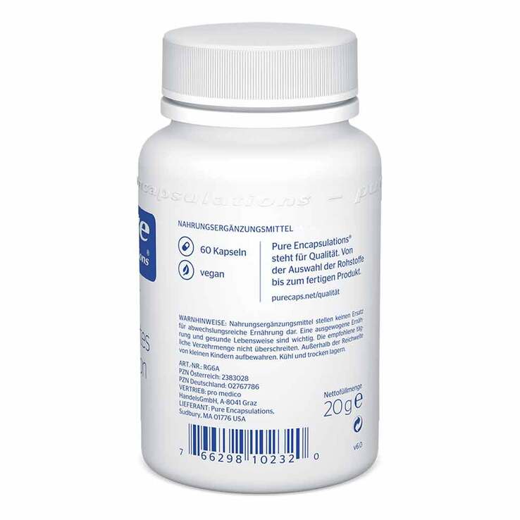 Pure Encapsulations Reduziertes Glutathion Kapseln, 60 St
