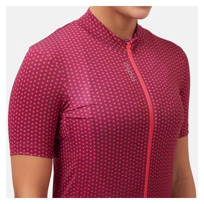 Maillot Manches Courtes Odlo Zeroweight Chill-Tec Rose
