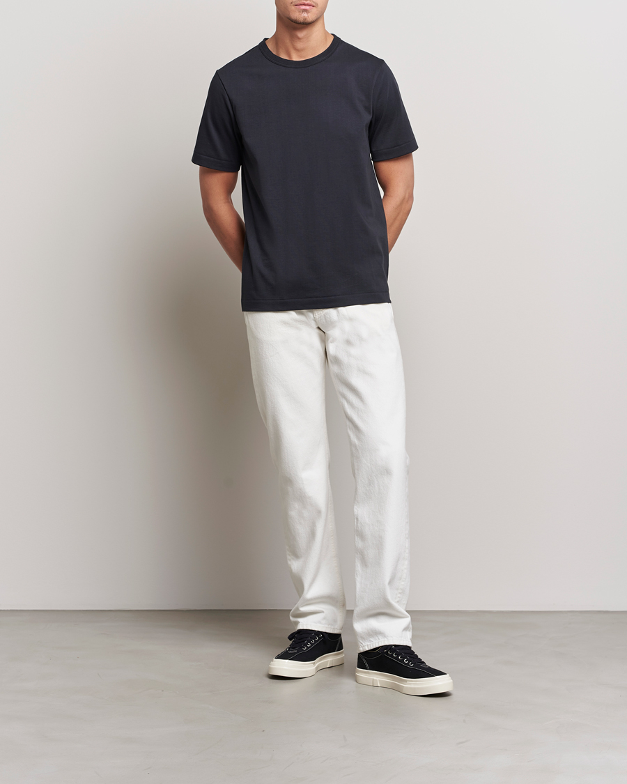 Merz b. Schwanen Relaxed Fit Loopwheeled T-Shirt Charcoal