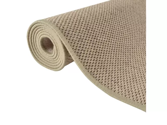 Tapis de couloir aspect sisal sable 80x200 cm