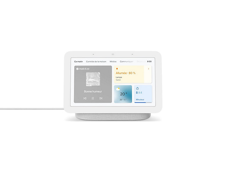 Assistant vocal Google Nest Hub 2ème génération gris