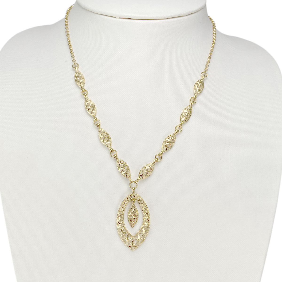 Collier d'occasion or 750 jaune 43.5 cm