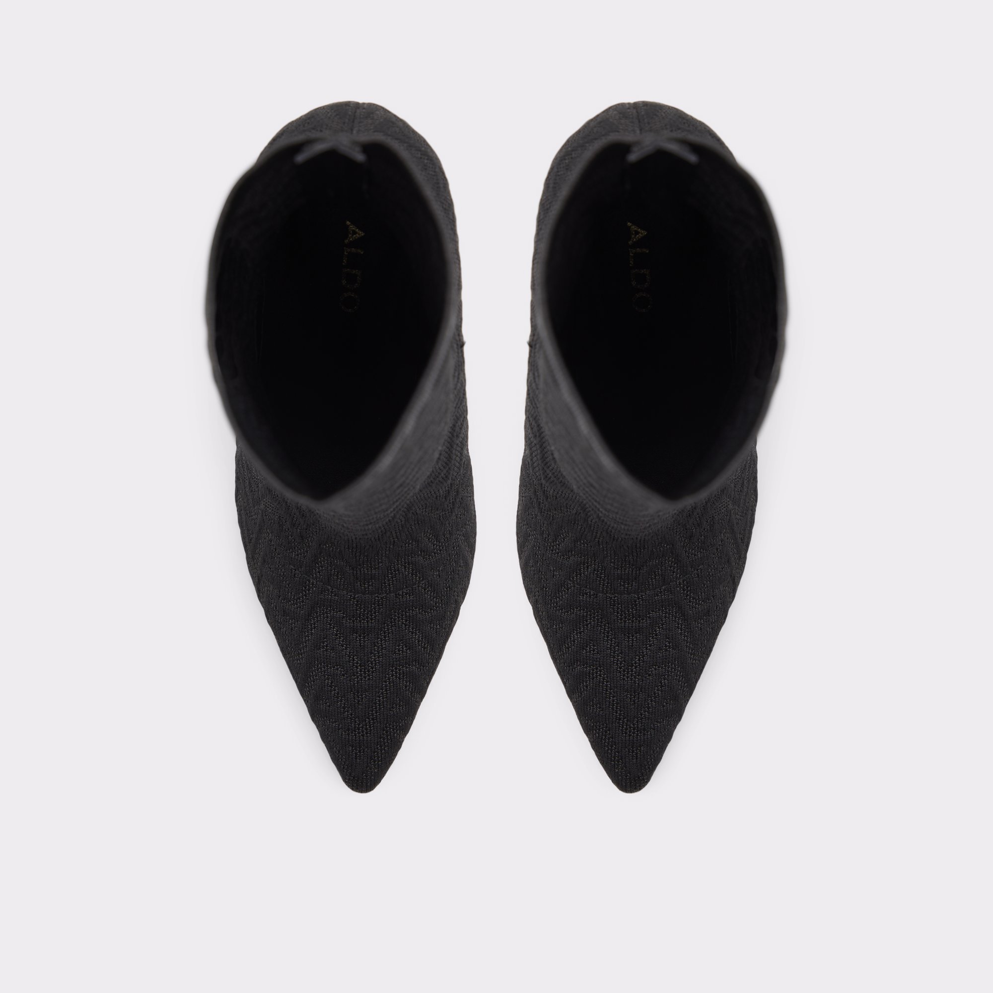 Varsavas Black Textile Knit Women Sock boots