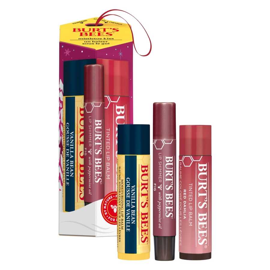 Burt's Bees Mistletoe Kiss Red 3pcs