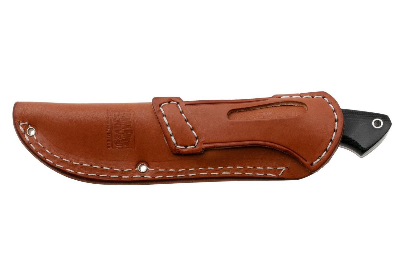 Bark River Classic Semi Skinner BR-02-182-001 CPM MagnaCut, Black Canvas Micarta, bushcraftmes