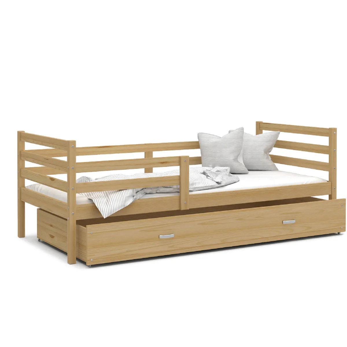 Kids Literie Lit enfant Milo 90x190 cm - Blanc