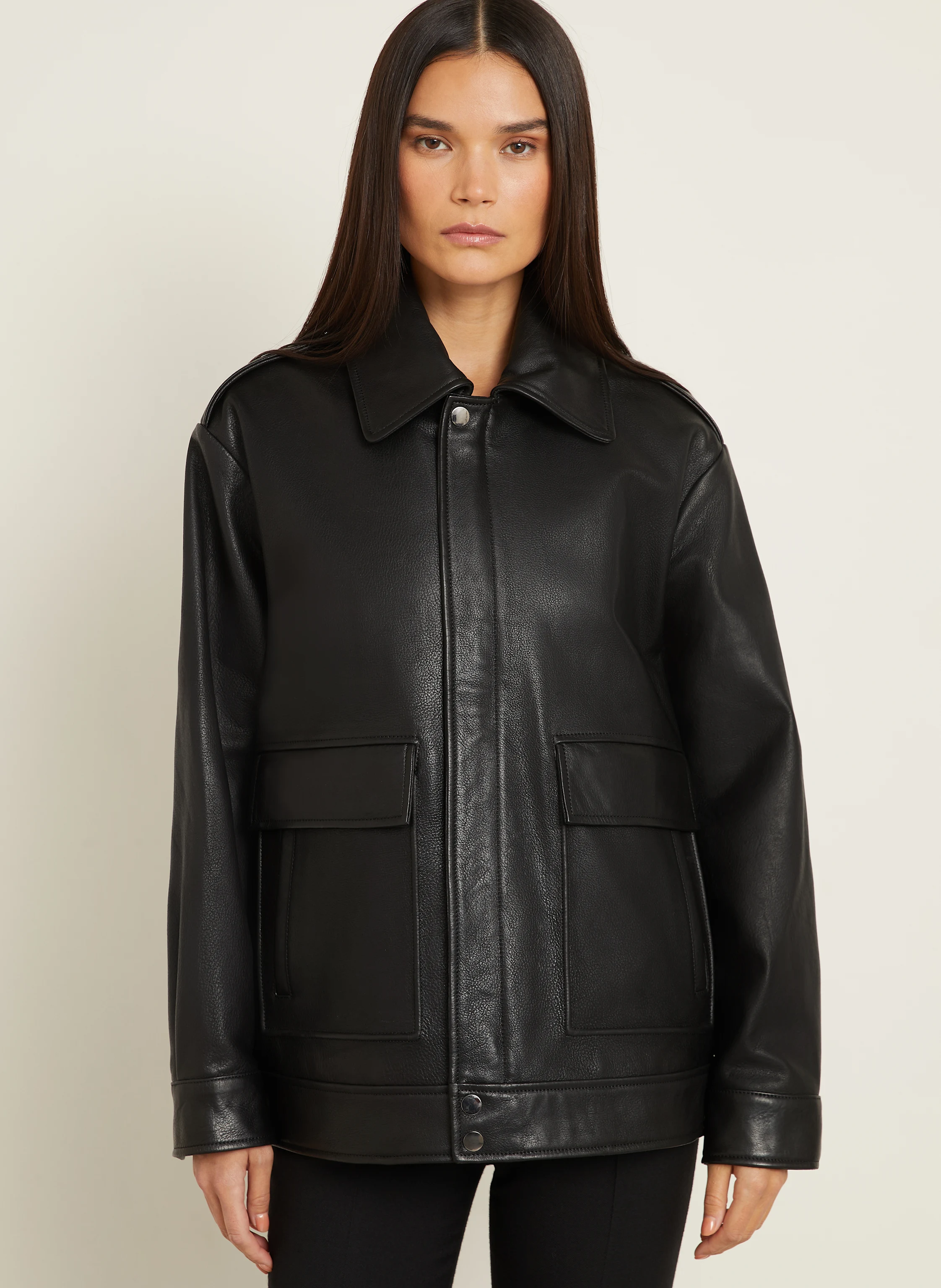 NOUR HAMMOUR Lederjacke DREY