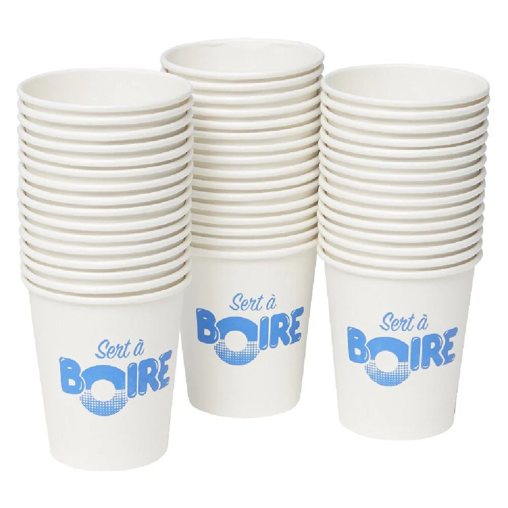 Gobelet jetable en carton x50