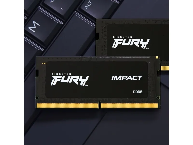 Kingston FURY Impact - DDR5 - sæt - 64 GB: 2 x 32 GB - SO DIMM 262-PIN - 4800 MHz / PC5-38400 - CL38 - 1.1 V - ikke bufferet - on-die ECC