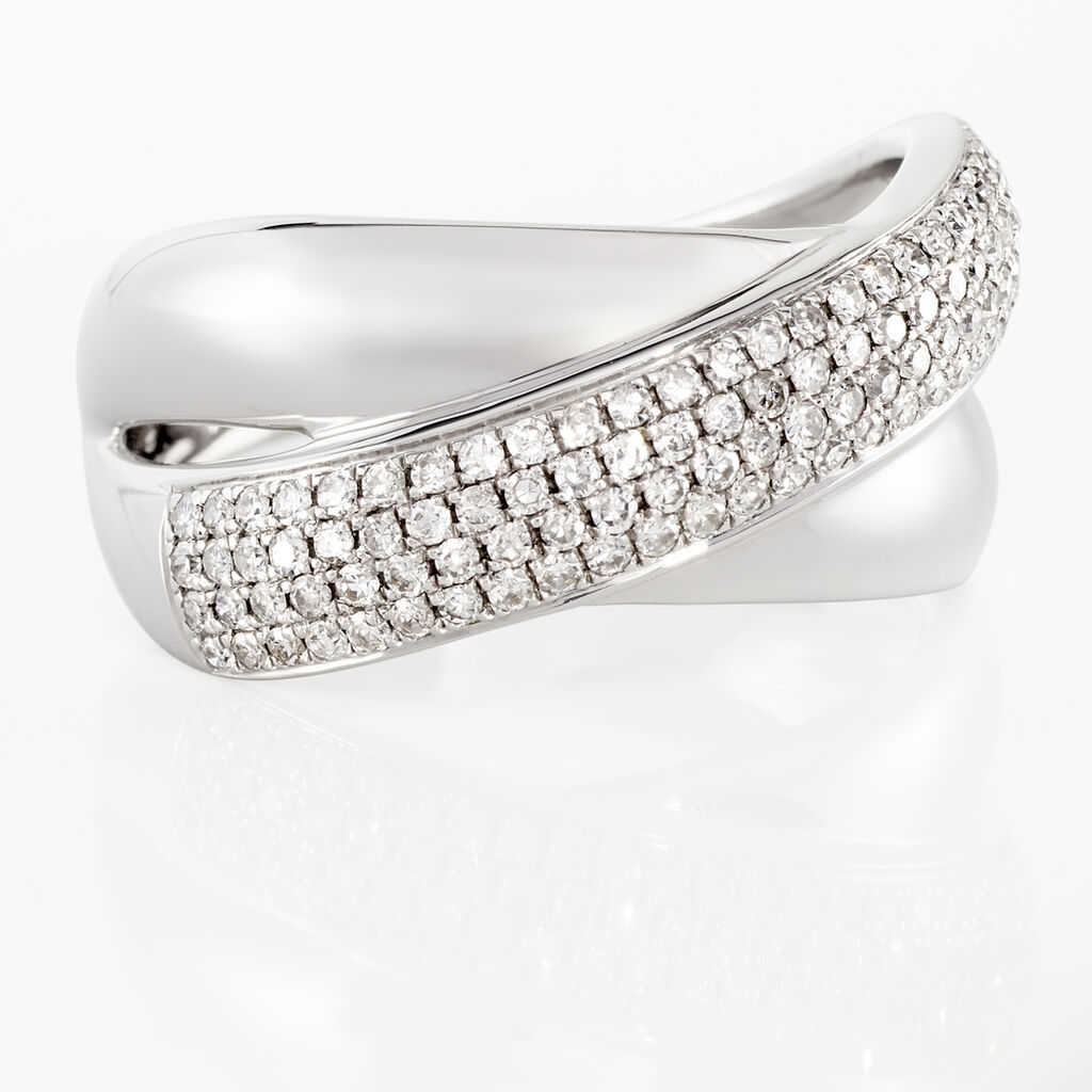 Bague Annoncia Or Blanc Diamant
