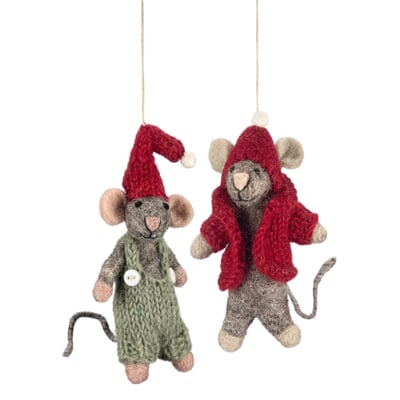 Mäusepuppen Filz 2er-Set