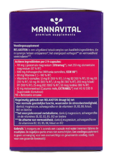 MannaVital Relaxoton Capsules 60VCP