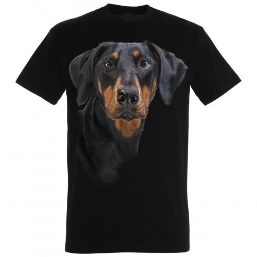 Camiseta Doberman, preta