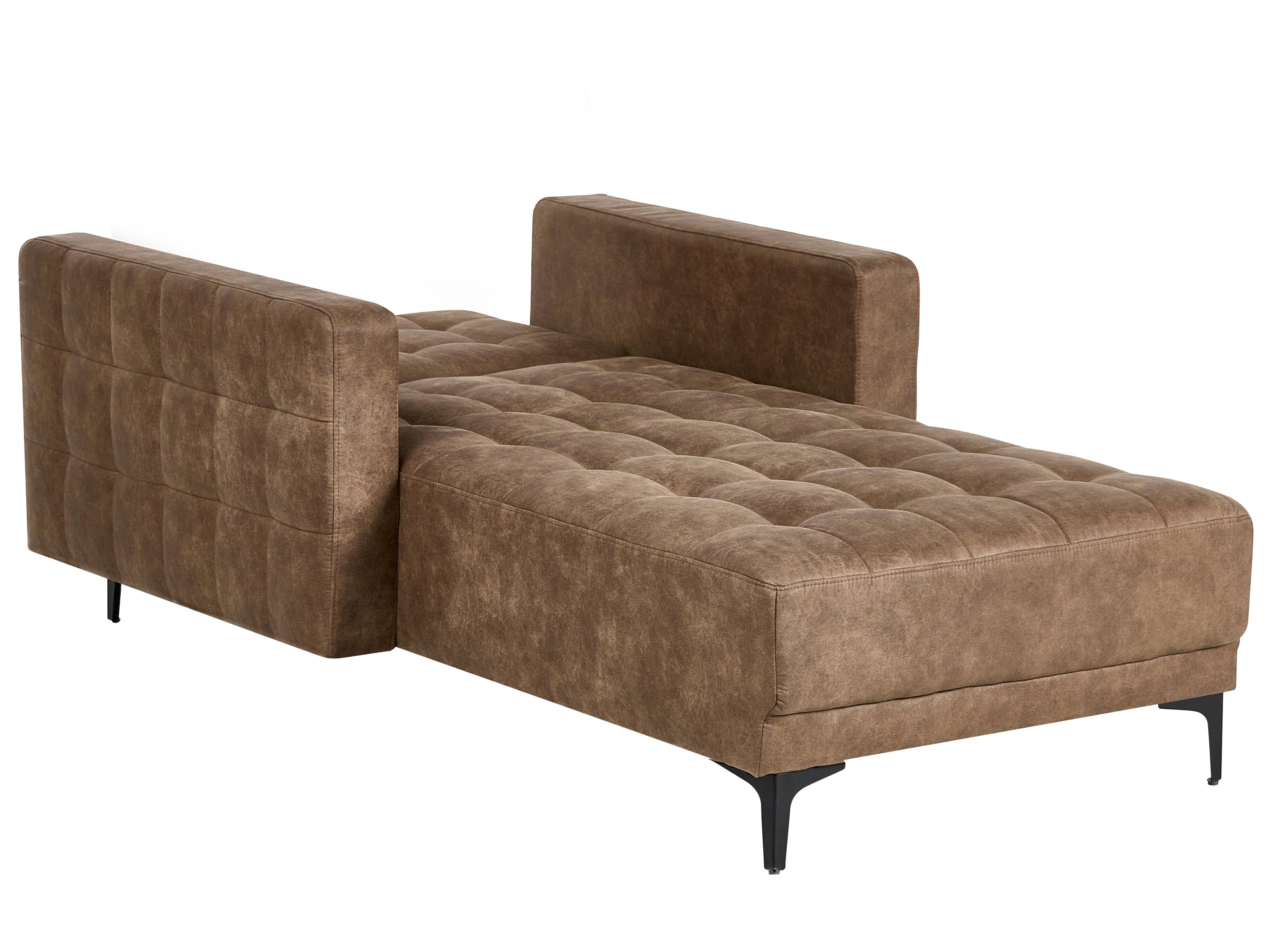 Chaise longue ABERDEEN Kunstleer Bruin