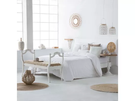 Étagère en bois blanc 30.5x37x15h