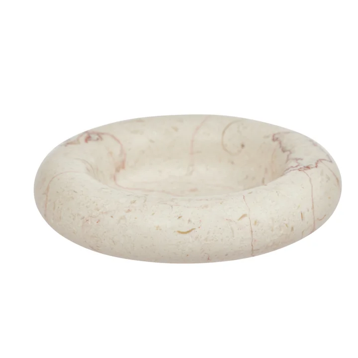 OYOY - Savi Marmor Kerzenständer, Ø 14 cm, off-white
