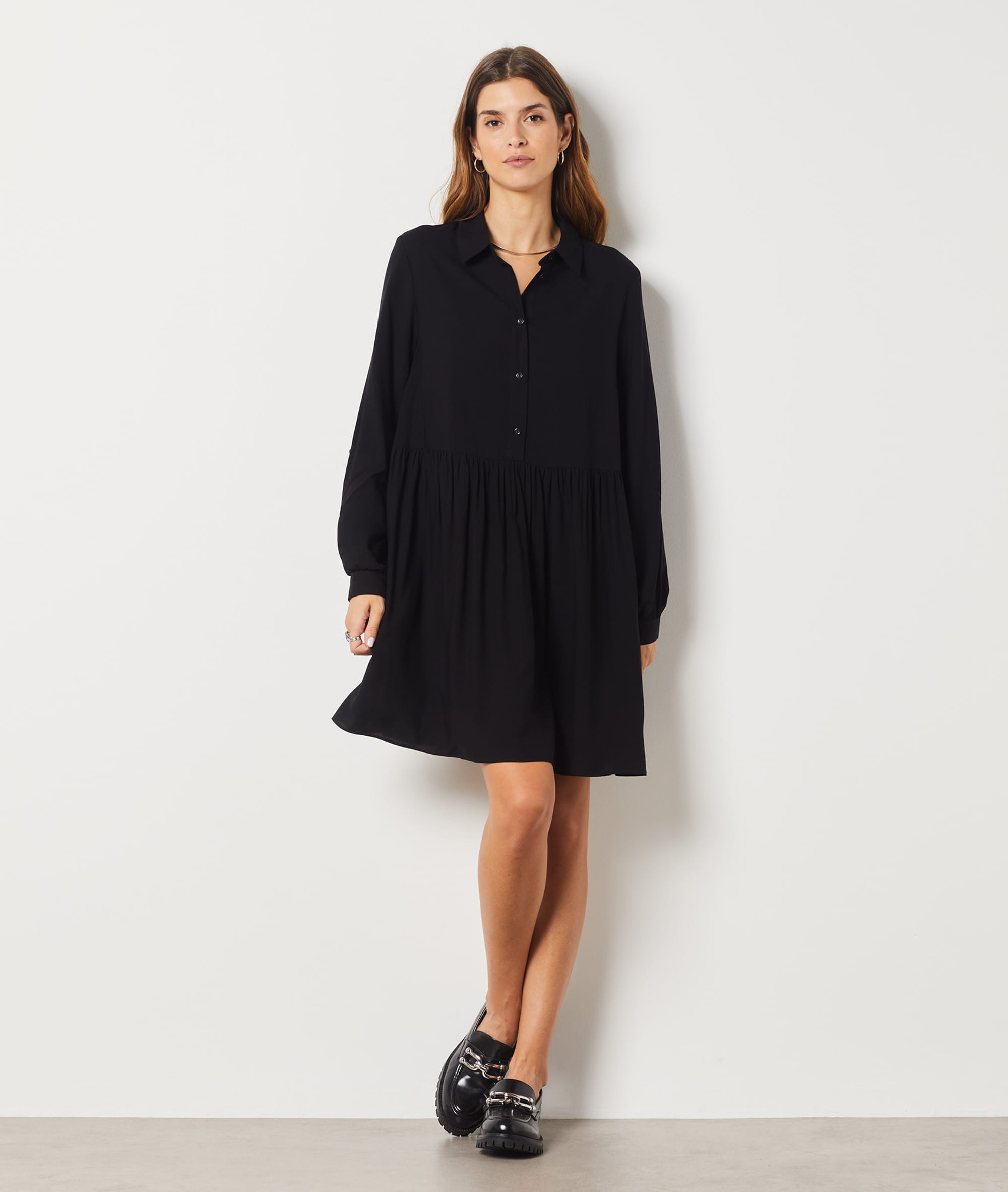 Robe courte fluide