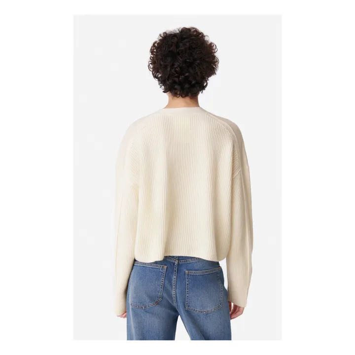 Vanessa Bruno Cardigan Caren Laine Mérinos | Ivoire