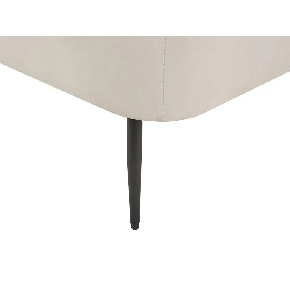 ARCEY - Chaise longue - Wit/Oranje - Fluweel