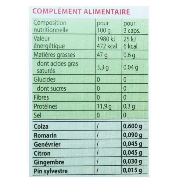 Pranarom Oleocaps 6 Circulação Orgânica 30 cápsulas