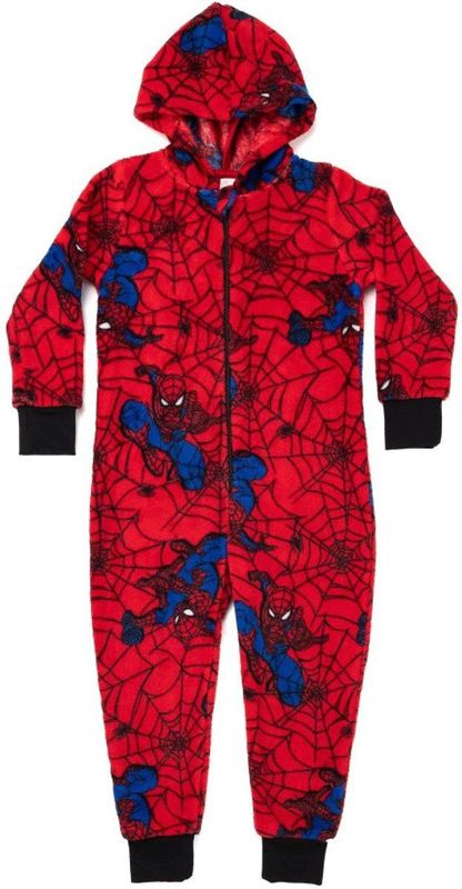 United Labels - Spiderman - Jumpsuit - Rood - Met Capuchon - Voor Jongens