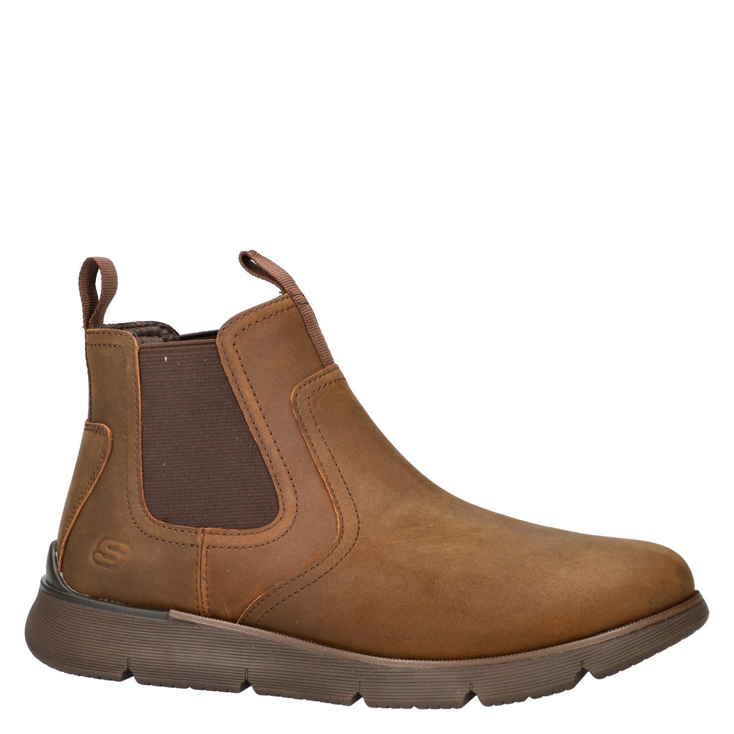 Augustino Paulo heren chelseaboot Skechers Bruin