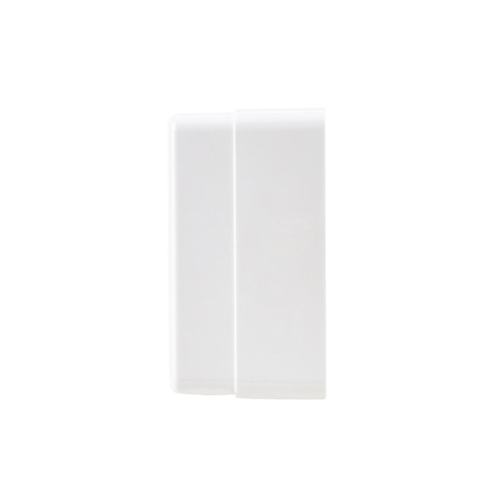 Prise avec terre monobloc en saillie blanc complet