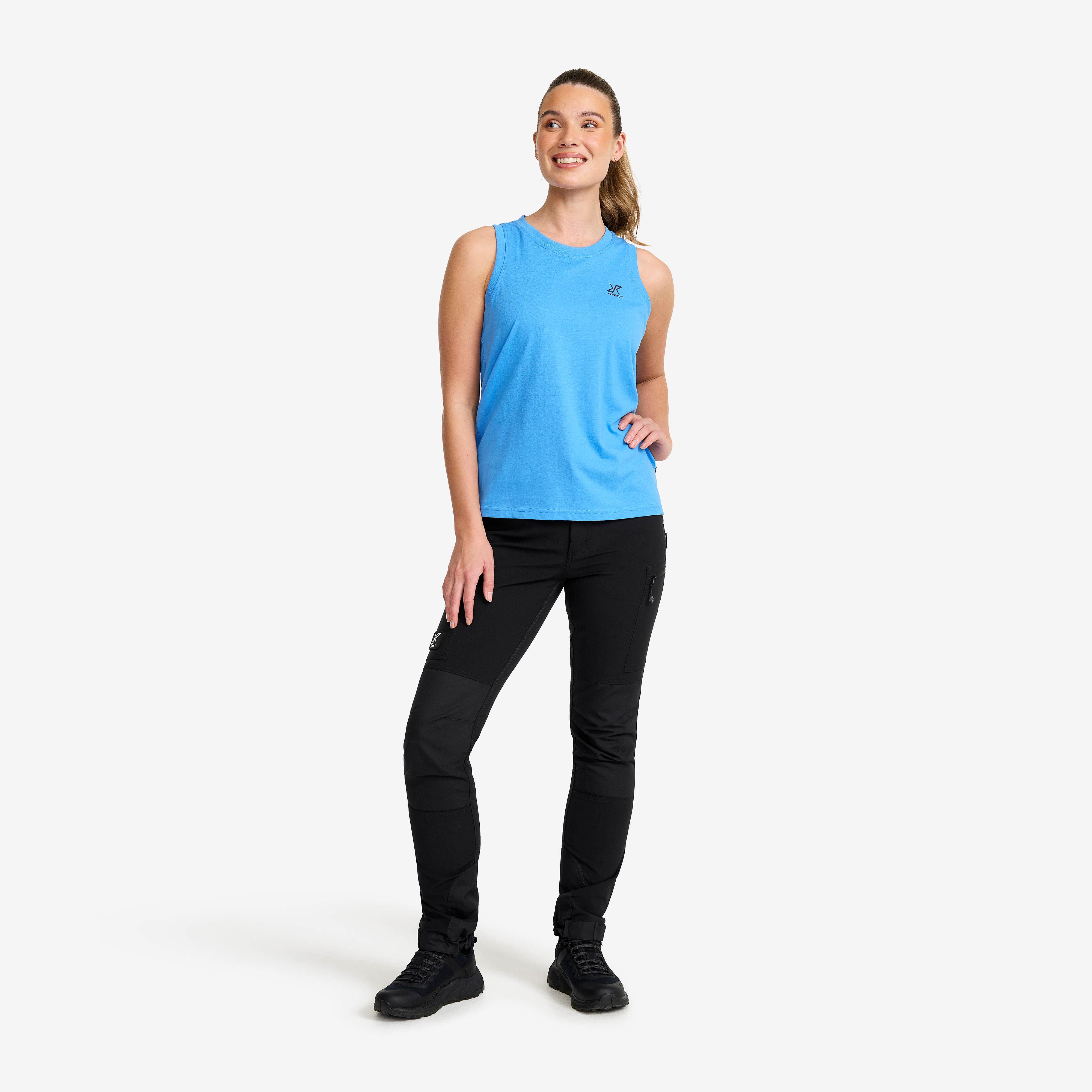 Easy Tank Top Dame Azure Blue