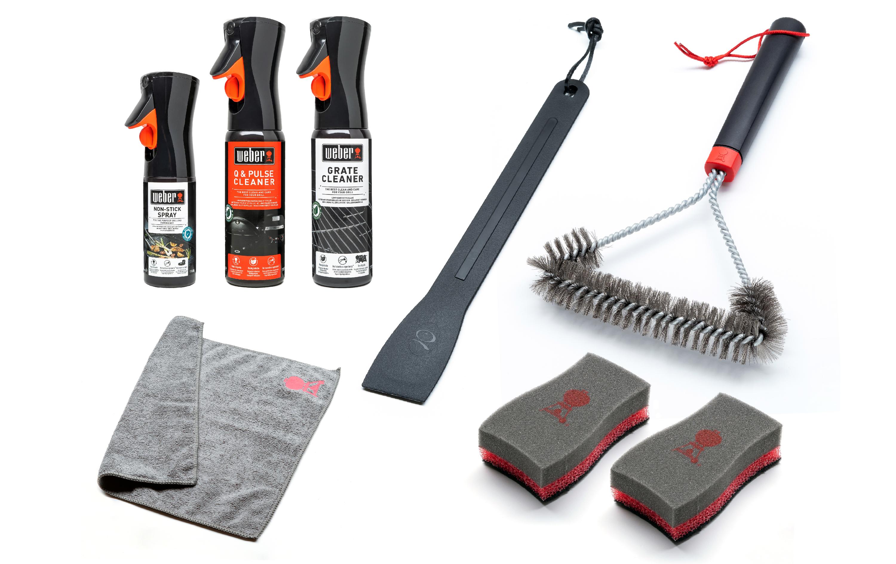 Grillreiniger Set, für alle Q Modelle + Pulse GrillsReinigungs-Set, 8-teilig