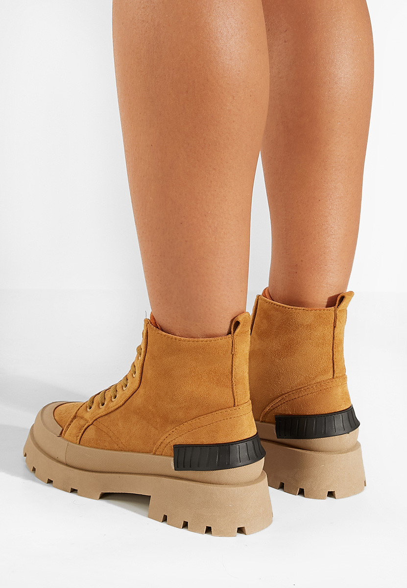 Bottes sportives femme chameau Serrena