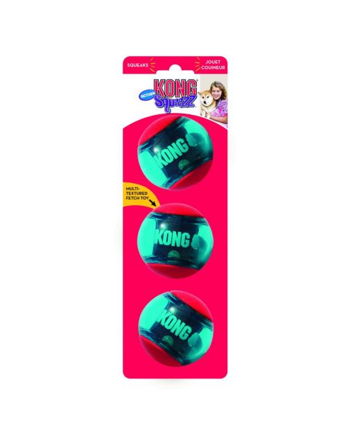 Kong Squeezz Action Rood - Hondenspeelgoed